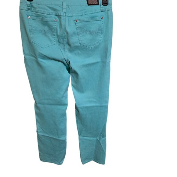 Earl Jeans Green Denim Pants Size 10 EUC - Picture 2 of 3